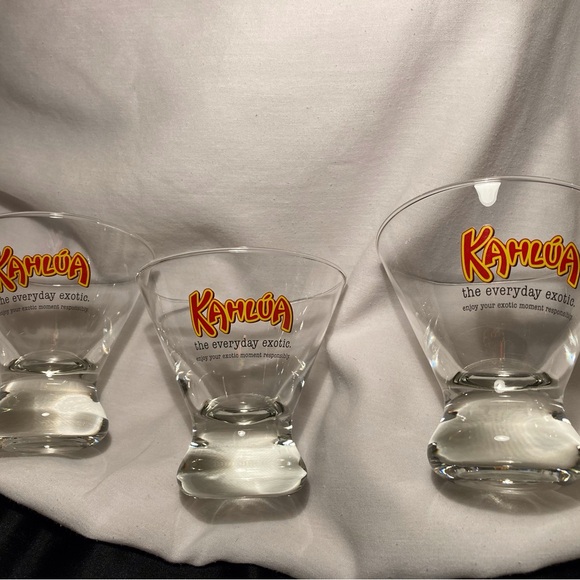 Vintage Set of Six Kahlúa Bar Glasses